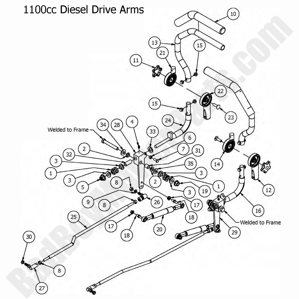 2017 Diesel - 1100cc Drive Arms